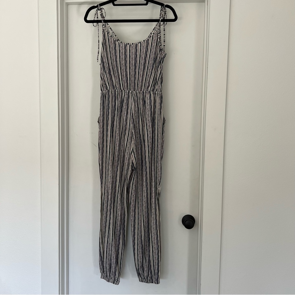 BCBGeneration Multicolor Striped Jumpsuit—Small